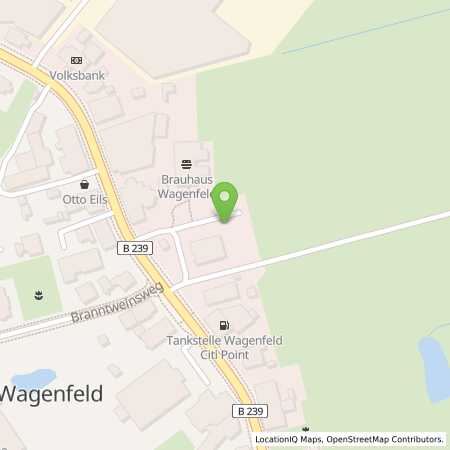 Standortübersicht der Benzin-Super-Diesel Tankstelle: City Point in 49419, Wagenfeld