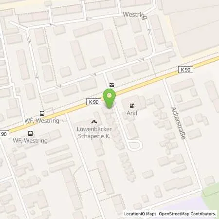 Standortübersicht der Tankstelle Aral Tankstelle in 38304 Wolfenbüttel