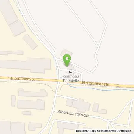 Standortübersicht der Tankstelle Kraichgau Raiffeisen Zentrum eG in 75031 Eppingen