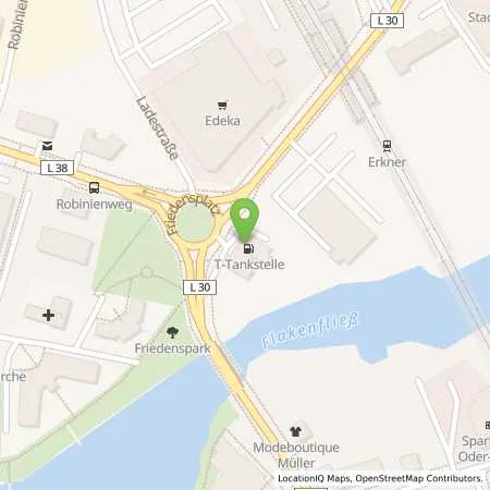 Standortübersicht der Tankstelle T Erkner in 15537 Erkner