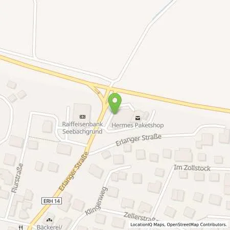 Standortübersicht der Tankstelle Hessdorf Erlanger Str. 1 in 91093 Hessdorf