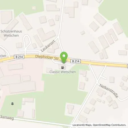 Standortübersicht der Tankstelle Wetschen in 49453 Wetschen