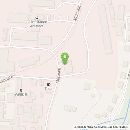 Standortübersicht der Tankstelle TotalEnergies Arnstadt in 99310 Arnstadt