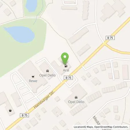 Standortübersicht der Tankstelle Aral Tankstelle in 23843 Bad Oldesloe
