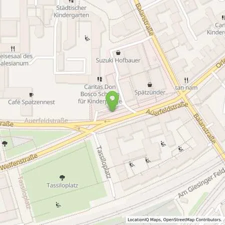 Standortübersicht der Tankstelle München Auerfeldstrasse 21 in 81541 München