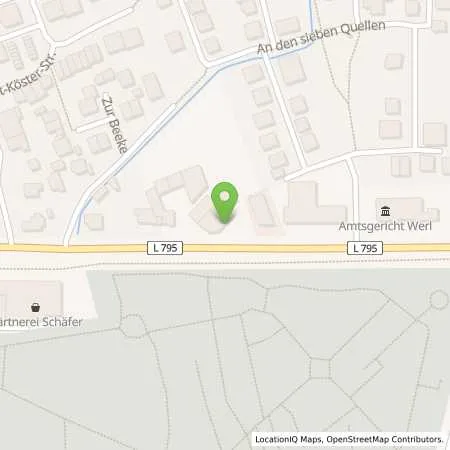 Standortübersicht der Tankstelle Alexandra Hoffmann-Gawliczek in 59457 Werl