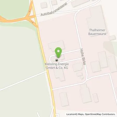 Standortübersicht der Tankstelle Kiessling Energie GmbH & Co. KG in 92283 Lauterhofen