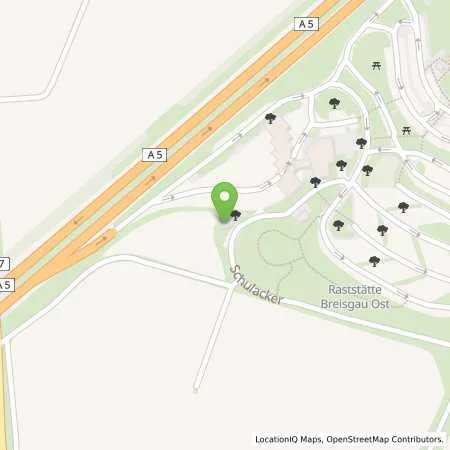 Standortübersicht der Tankstelle Shell Schallstadt A5 Breisgau Ost in 79227 Schallstadt
