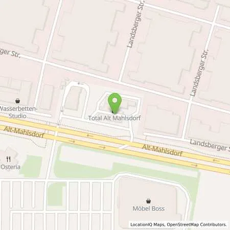 Standortübersicht der Tankstelle TotalEnergies Berlin in 12623 Berlin