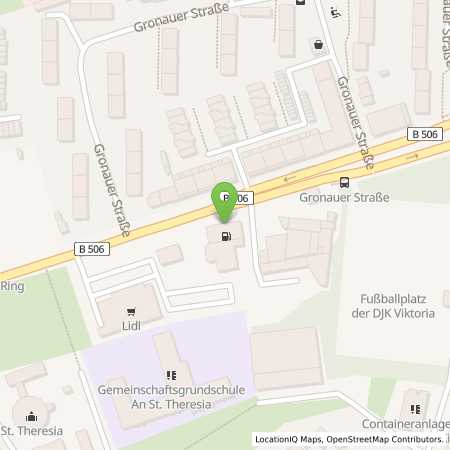 Standortübersicht der Benzin-Super-Diesel Tankstelle: bft Tankstelle Simmel in 51063, Köln