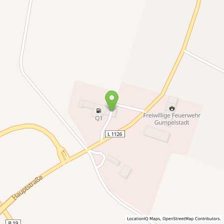 Standortübersicht der Benzin-Super-Diesel Tankstelle: Q1 Tankstelle in 36433, Gumpelstadt