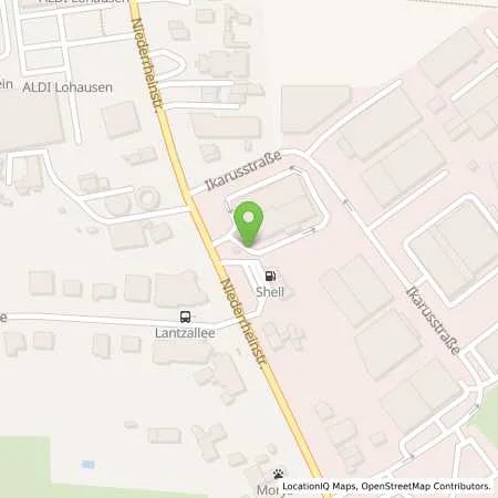Standortübersicht der Tankstelle Shell Duesseldorf Niederrheinstr. 135 in 40474 Duesseldorf