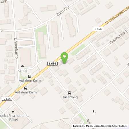 Standortübersicht der Benzin-Super-Diesel Tankstelle: Tankcenter Luenen in 44536, Luenen
