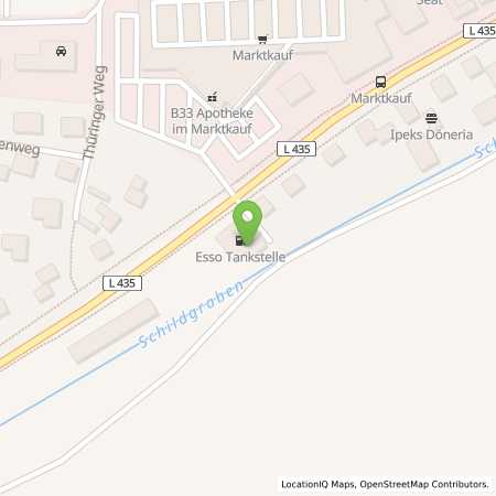 Standortübersicht der Benzin-Super-Diesel Tankstelle: Esso Tankstelle in 31737, RINTELN