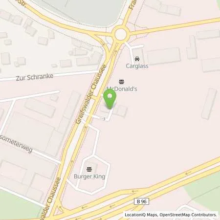 Standortübersicht der Tankstelle TotalEnergies Stralsund in 18439 Stralsund