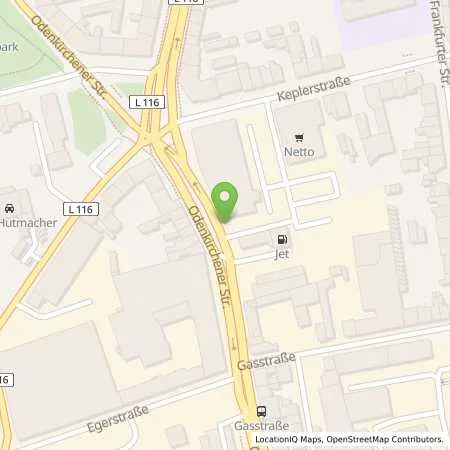 Standortübersicht der Tankstelle JET MOENCHENGLADBACH ODENKIRCHENER STRASSE 141 in 41236 MOENCHENGLADBACH