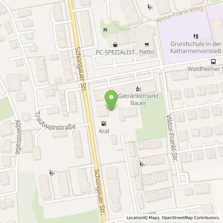 Standortübersicht der Tankstelle Aral Tankstelle in 86899 Landsberg