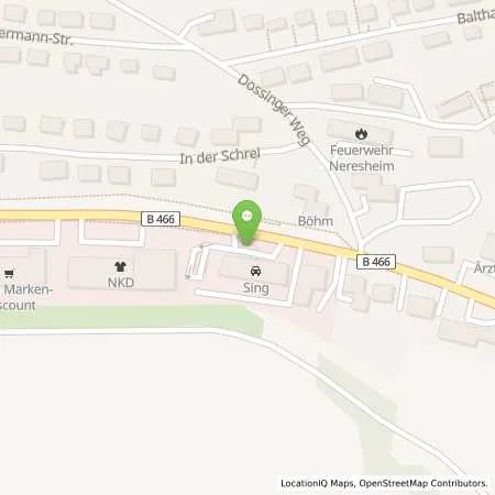 Standortübersicht der Tankstelle TotalEnergies Neresheim in 73450 Neresheim