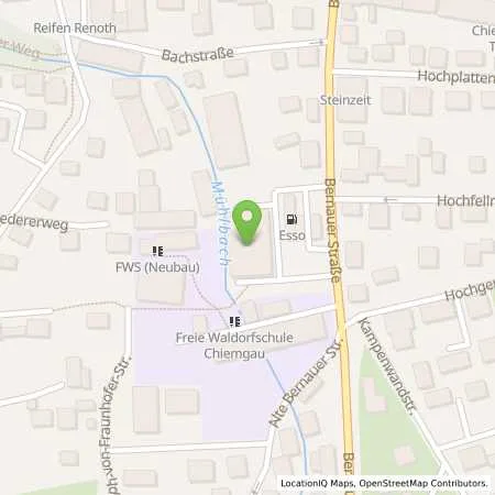 Standortübersicht der Tankstelle Esso Tankstelle in 83209 PRIEN