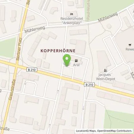 Standortübersicht der Tankstelle Aral Tankstelle in 26382 Wilhelmshaven