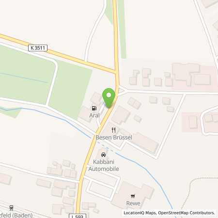 Standortübersicht der Benzin-Super-Diesel Tankstelle: Aral Tankstelle in 75056, Sulzfeld
