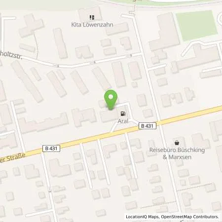 Standortübersicht der Tankstelle Aral Tankstelle in 22880 Wedel