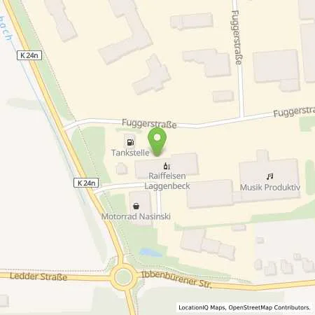 Standortübersicht der Tankstelle FIP-Ibbenbüren in 49479 Ibbenbüren (Laggenbeck)