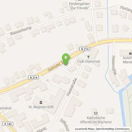 Standortübersicht der Tankstelle BFT Bersenbrück Gehrder Str. in 49593 Bersenbrück