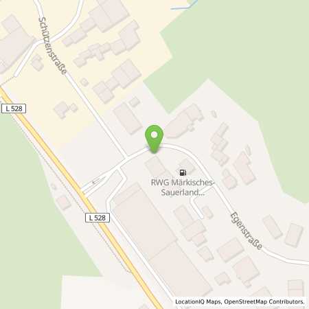 Standortübersicht der Benzin-Super-Diesel Tankstelle: Raiffeisen Südwestfalen eG in 58339, Breckerfeld