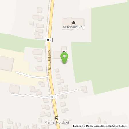 Standortübersicht der Benzin-Super-Diesel Tankstelle: Aral Tankstelle in 25709, Marne
