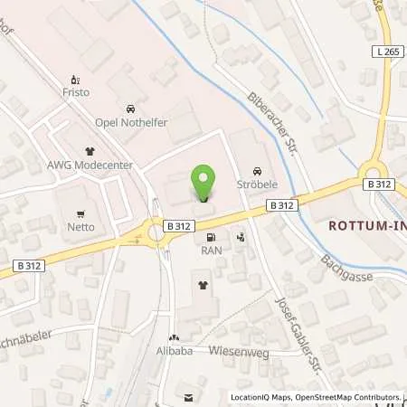 Standortübersicht der Tankstelle RAN Station in 88416 Ochsenhausen