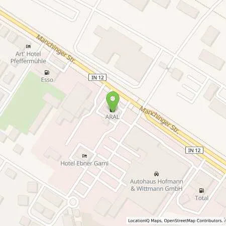 Standortübersicht der Tankstelle Aral Tankstelle in 85053 Ingolstadt