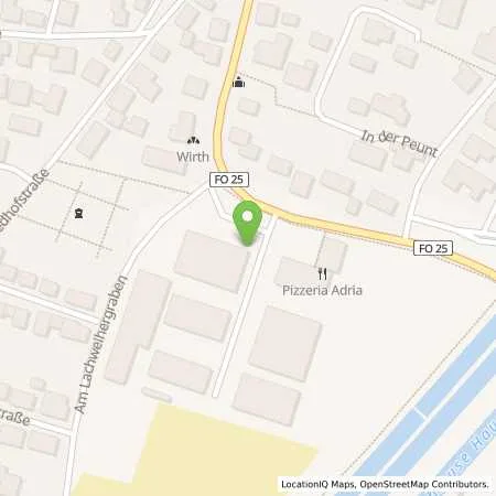 Standortübersicht der Tankstelle Hausen in 91353 Hausen