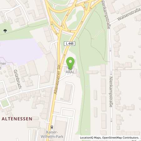 Standortübersicht der Benzin-Super-Diesel Tankstelle: Aral Tankstelle in 45326, Essen