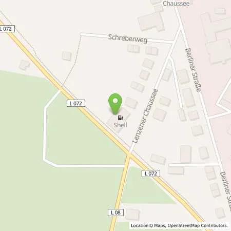 Standortübersicht der Tankstelle Shell Grabow Lenzener Chaussee 9 in 19300 Grabow
