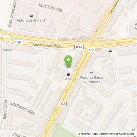 Standortübersicht der Tankstelle Aral Tankstelle in 90441 Nürnberg