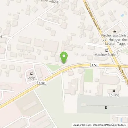 Standortübersicht der Tankstelle COTTBUS - HAENCHENER STRASSE in 03050 Cottbus