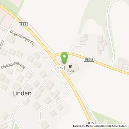 Standortübersicht der Tankstelle AVIA Tankstelle in 94244 Geiersthal