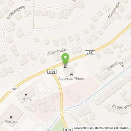 Standortübersicht der Tankstelle AVIA Otterberg in 67697 Otterberg