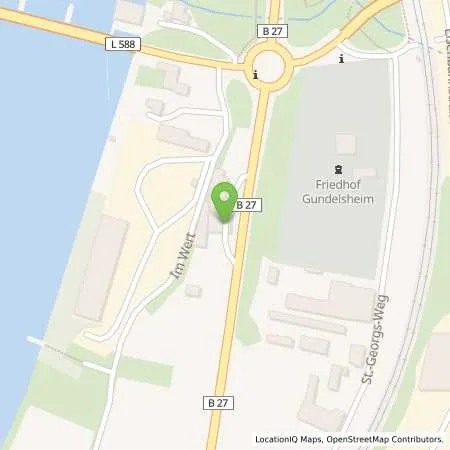 Standortübersicht der Tankstelle Esso Tankstelle in 74831 GUNDELSHEIM