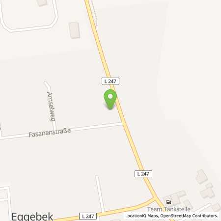 Standortübersicht der Benzin-Super-Diesel Tankstelle: team Tankstelle Eggebek in 24852, Eggebek