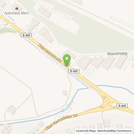 Standortübersicht der Tankstelle Aral Tankstelle in 64367 Mühltal