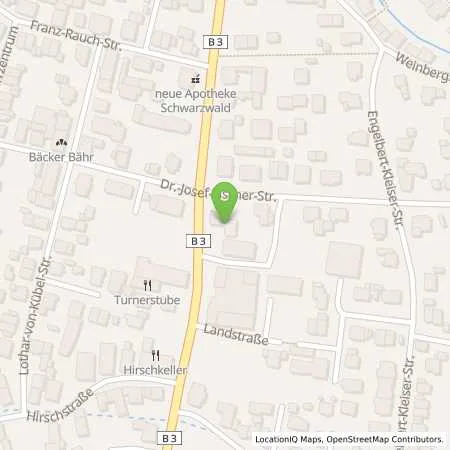 Standortübersicht der Tankstelle SB Tankstelle in 76547 Sinzheim