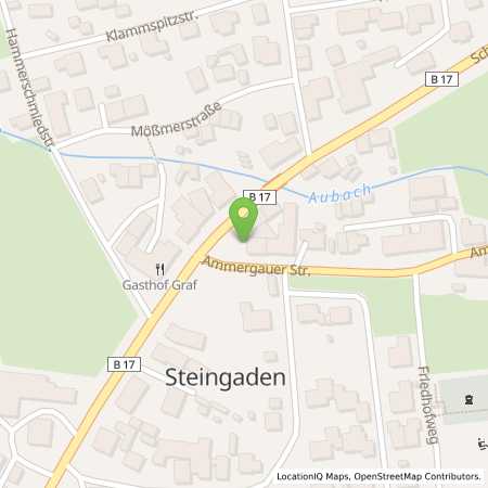 Standortübersicht der Benzin-Super-Diesel Tankstelle: AVIA Xpress Automatentankstelle in 86989, Steingaden