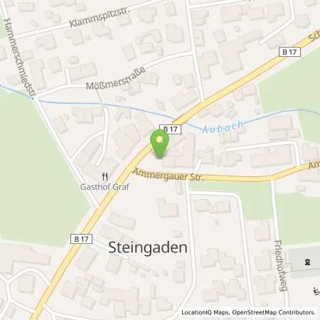 Standortübersicht der Tankstelle AVIA Xpress Automatentankstelle in 86989 Steingaden