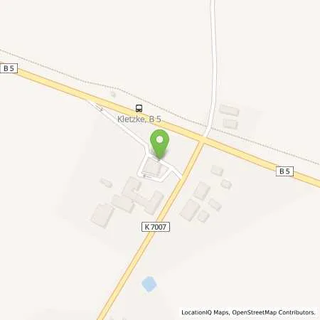 Standortübersicht der Tankstelle Kletzke in 19339 Kletzke