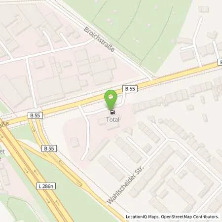 Standortübersicht der Tankstelle TotalEnergies Koeln in 51109 Koeln