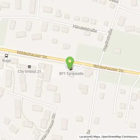 Standortübersicht der Tankstelle BFT Großenkneten in 26197 Großenkneten (Ahlhorn)