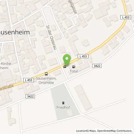 Standortübersicht der Tankstelle TotalEnergies Gruenstadt in 67269 Gruenstadt