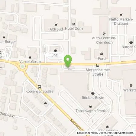 Standortübersicht der Tankstelle Jutta Handmann in 53359 Rheinbach